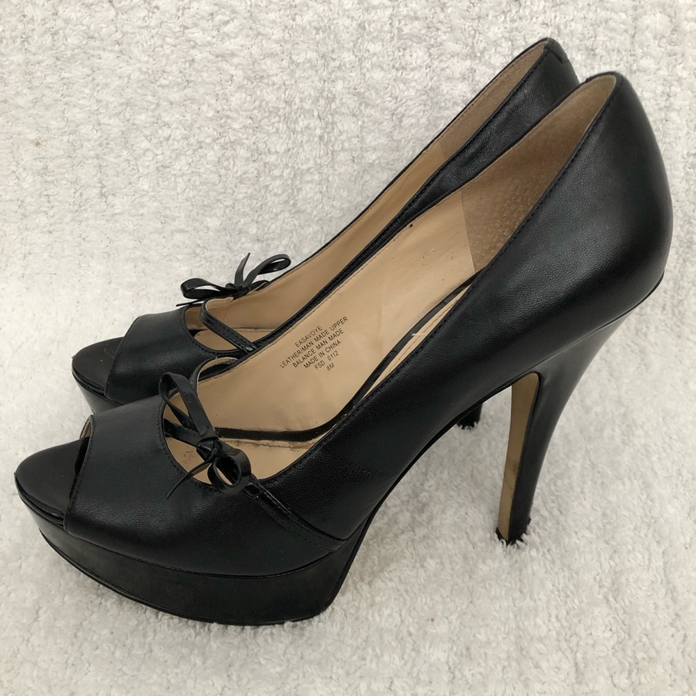 Enzo Angiolini Black Platform Heels Size 8